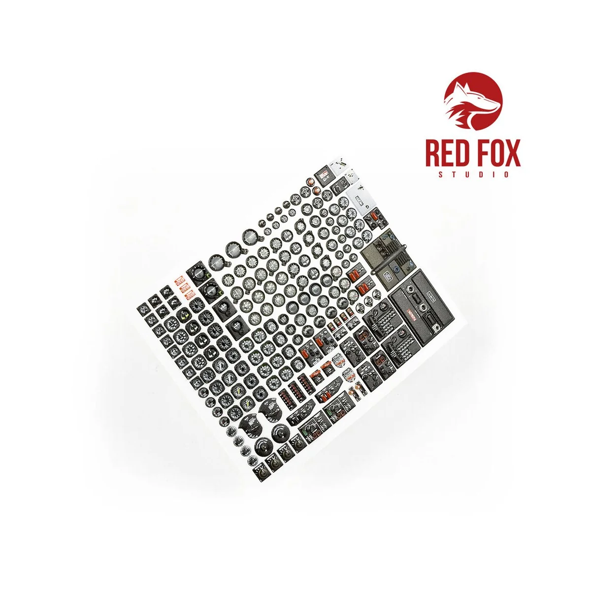 1/32 Instruments & gauges set for USAF WWII (Independent) - Red Fox...