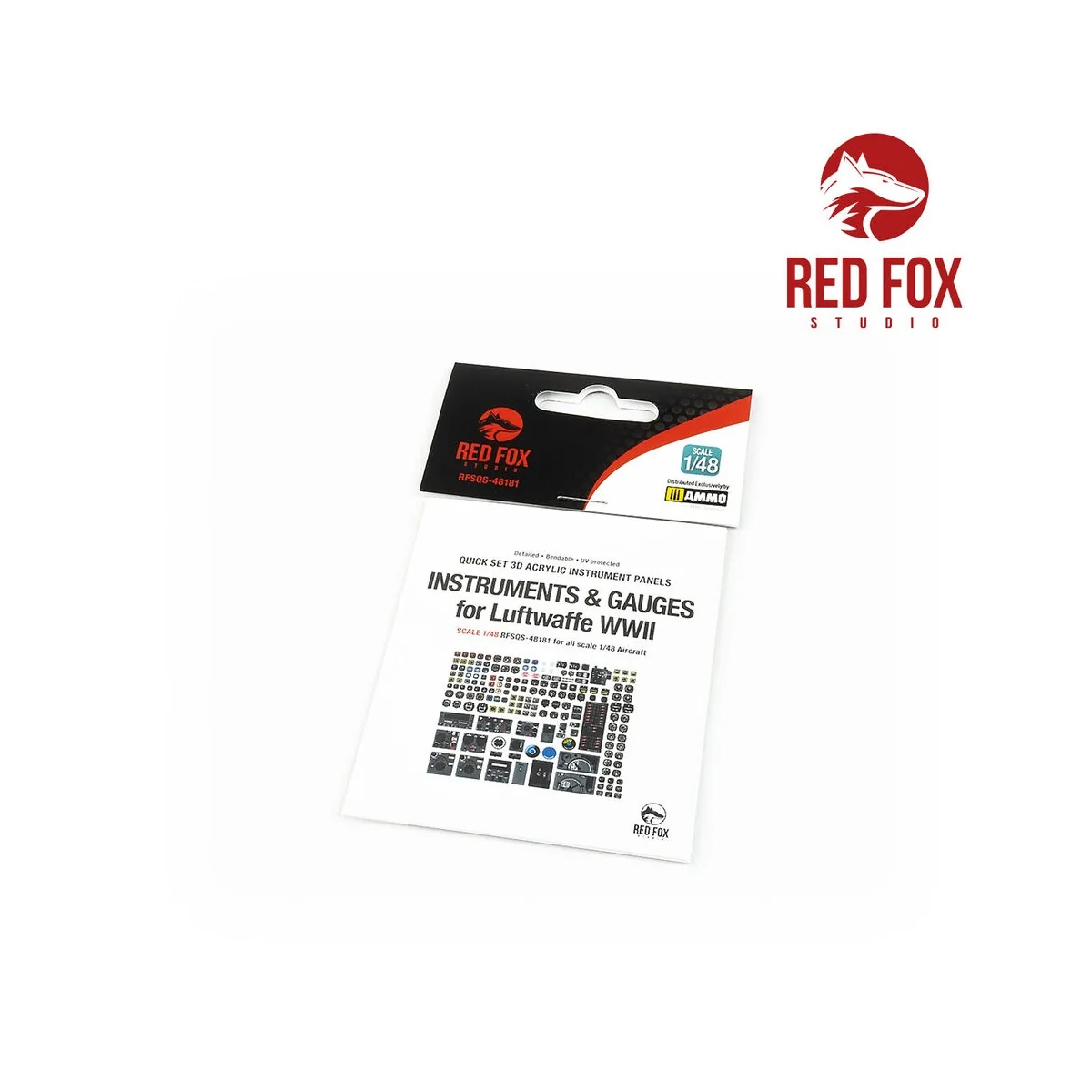 1/48 Instruments & gauges set for Luftwaffe WWII (Independent) - Re...