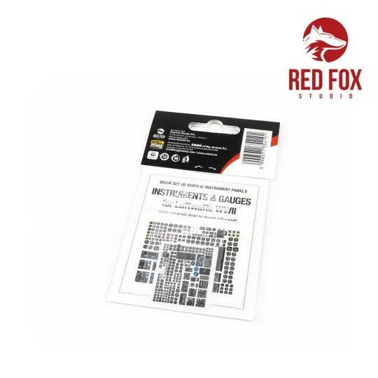 1/48 Instruments & gauges set for Luftwaffe WWII (Independent), 1/4...