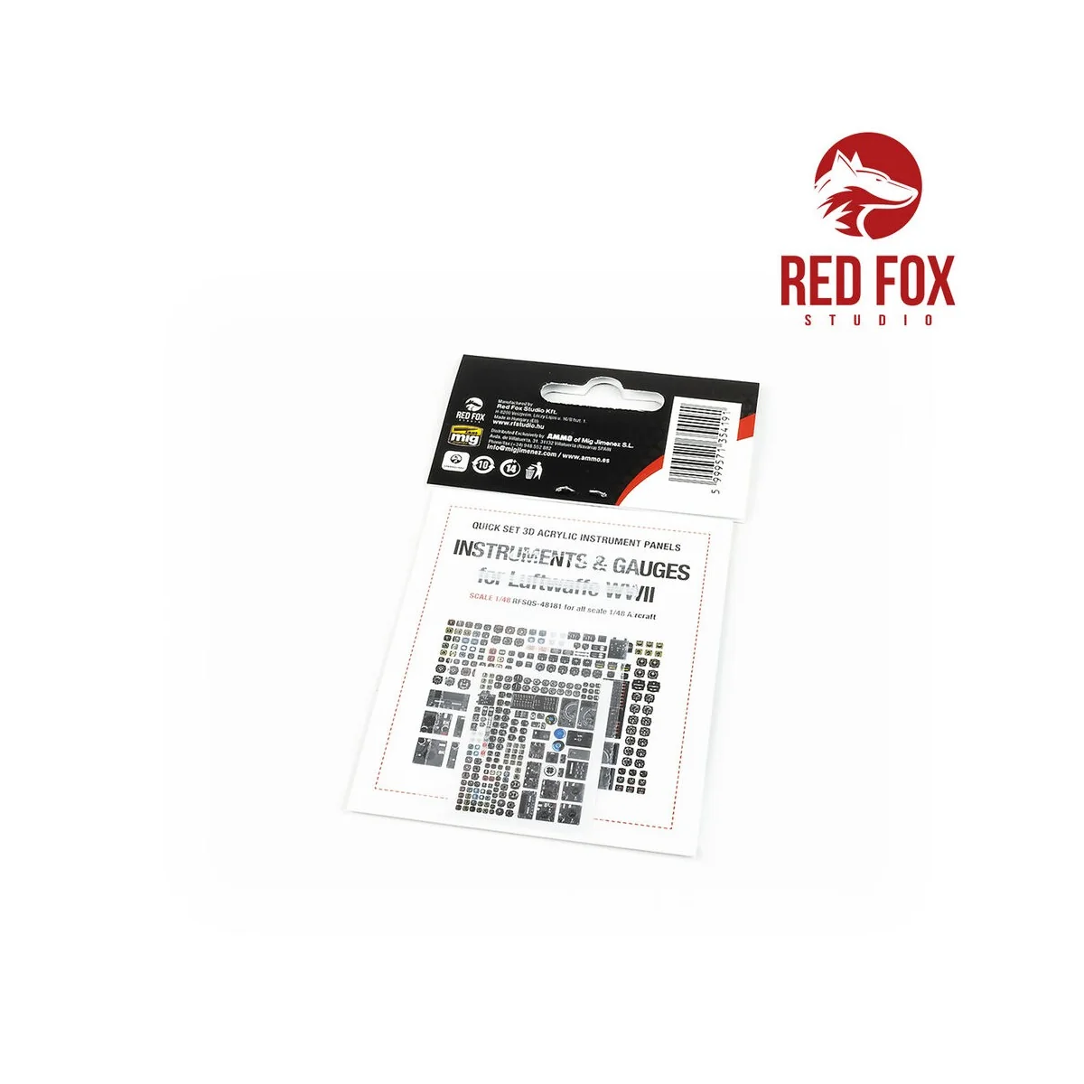 1/48 Instruments & gauges set for Luftwaffe WWII (Independent) - Re...