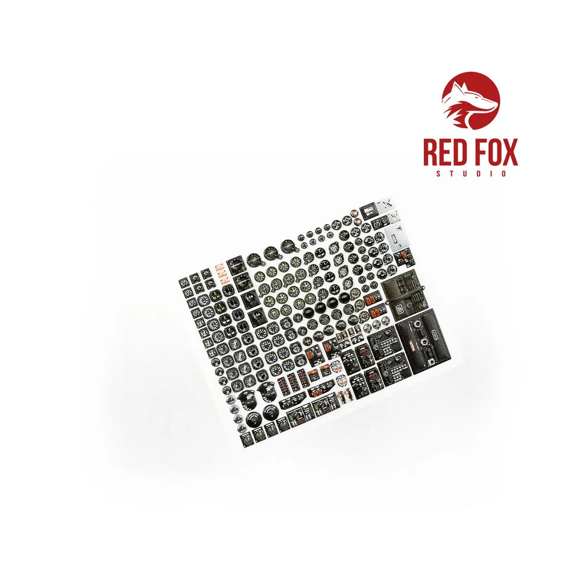 1/48 Instruments & gauges set for USAF WWII (Independent) - Red Fox...