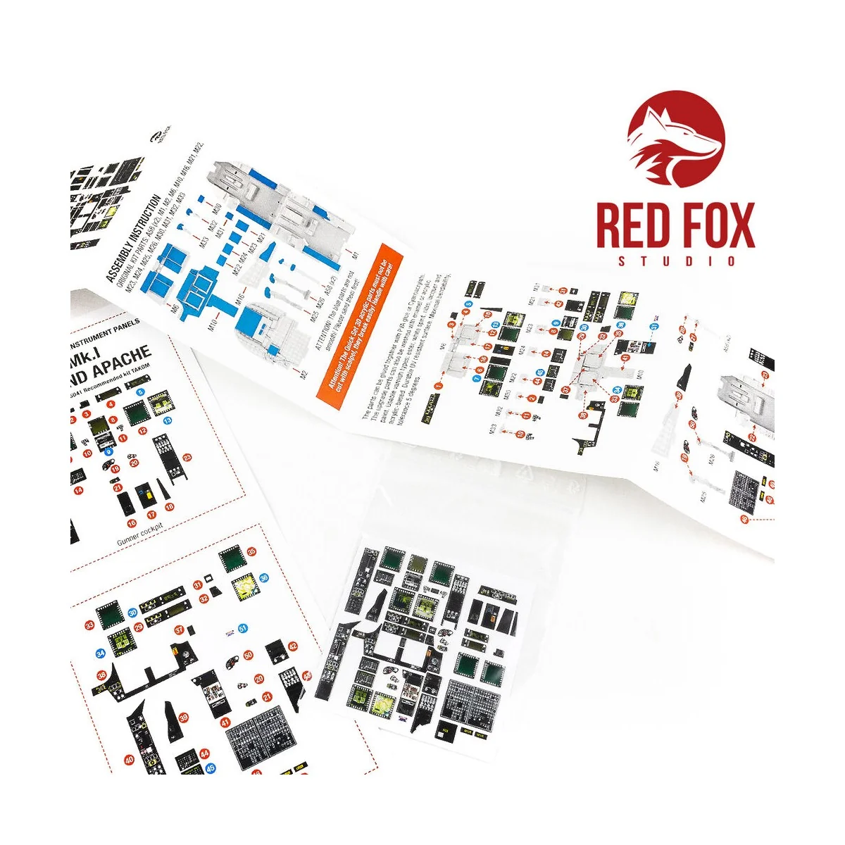 1/35 AH Mk.1 Westland Apache (for Takom kit) - Red Fox Studio RFSQS...