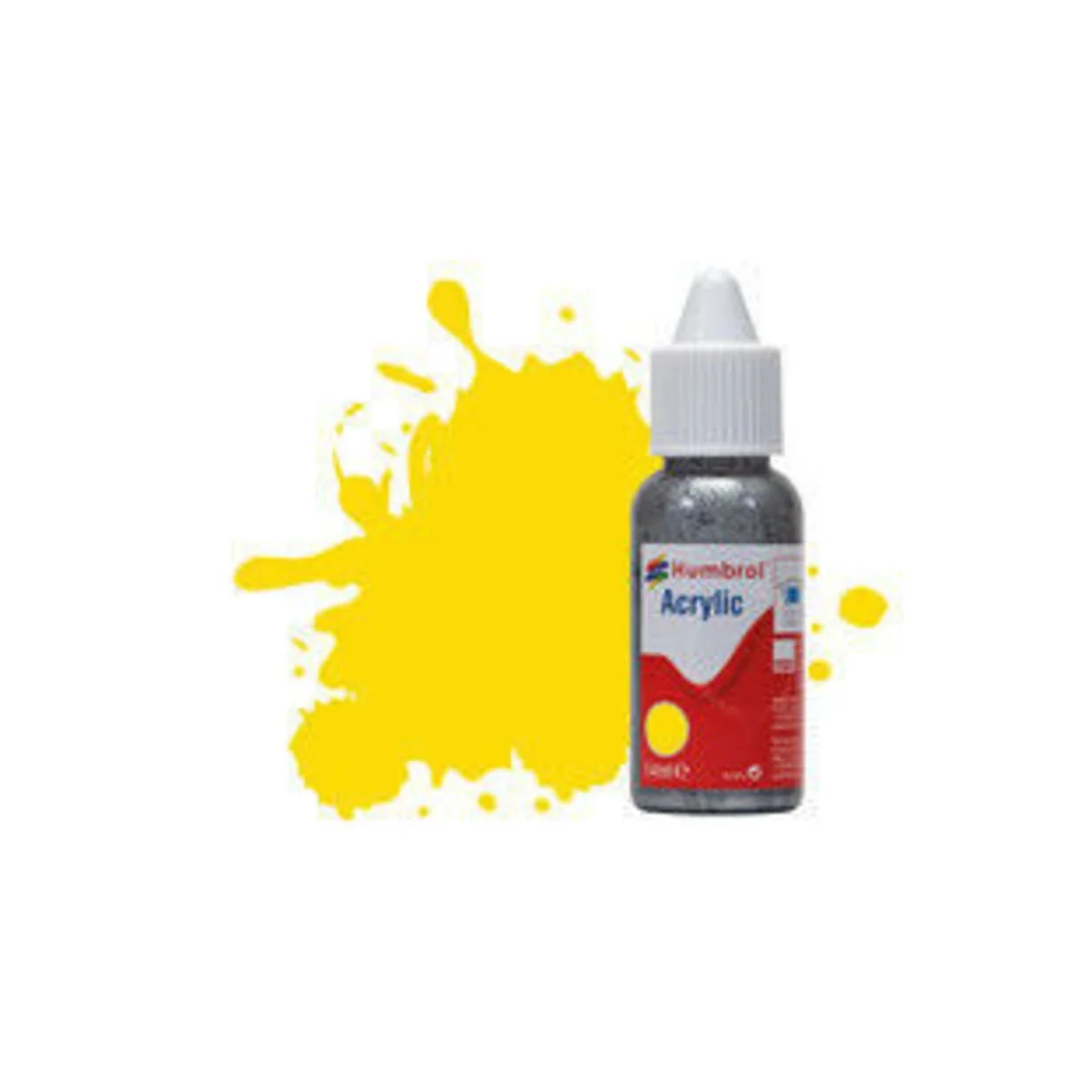 HUMBROL ACRYLIC DROPPER BOTTLE 14ML No 69 Yellow - Gloss - Humbrol ...