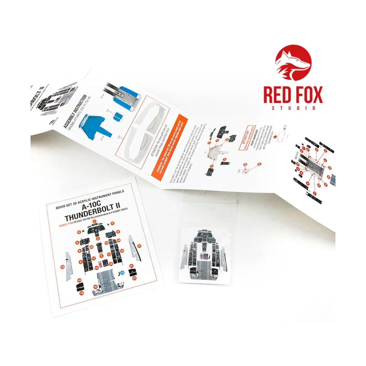 A-10C Thunderbolt II (for Hobby Boss kit) - Red Fox Studio RFSQS-48198