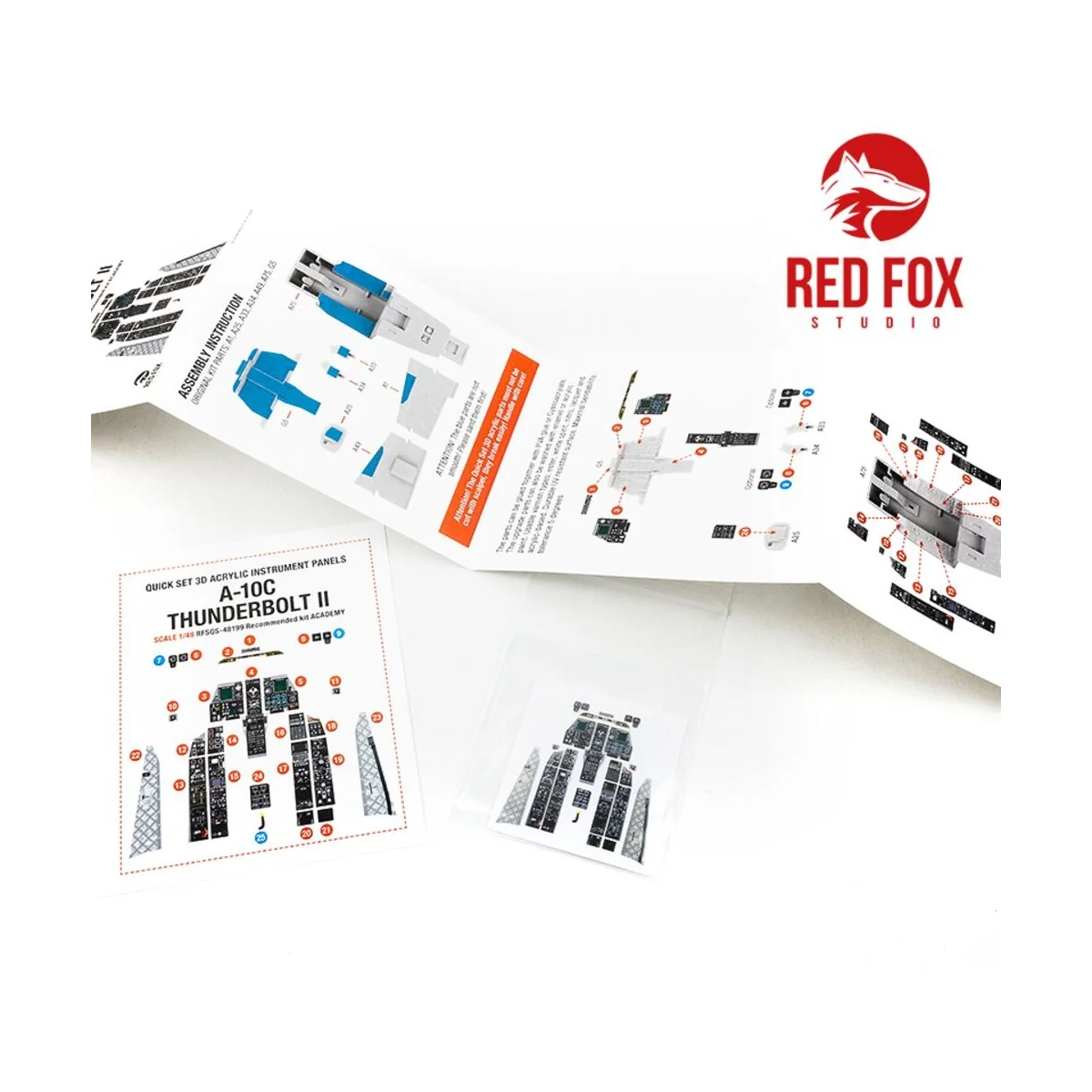 A-10C Thunderbolt II (for Academy/Hobby 2000 kits), 1/48 - Red Fox ...