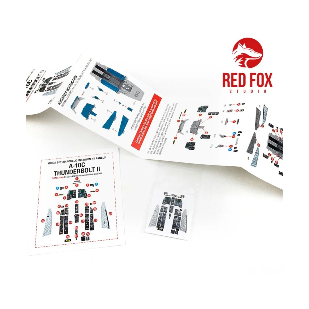 A-10C Thunderbolt II (for GWH kit), 1/48 - Red Fox Studio RFSQS-48200