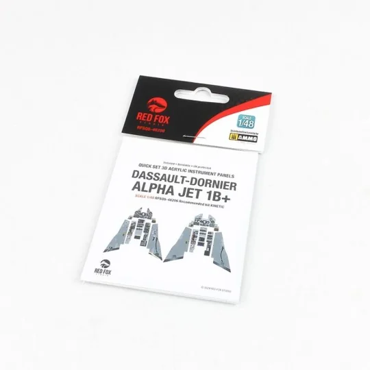 Dassault-Dornier Alpha Jet 1B+ (for Kinetic kit), 1/48 - Red Fox St...