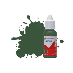 HUMBROL ACRYLIC DROPPER BOTTLE 14ML No.78 Cockpit Green Matt - Humb...