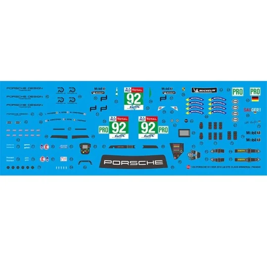 Porsche 911 RSR 2018 LM GTE Class Winner, 1/24 - NUNU-BEEMAX PN24040