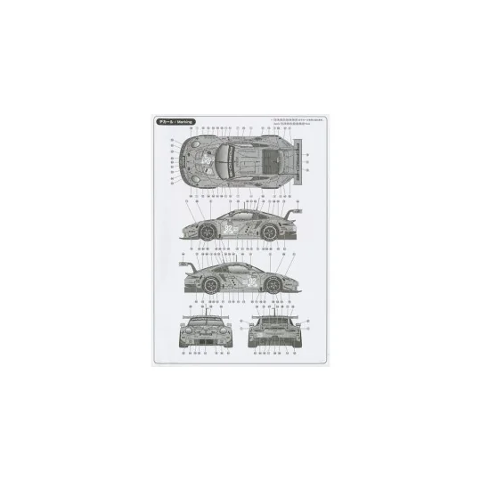 Porsche 911 RSR 2018 LM GTE Class Winner, 1/24 - NUNU-BEEMAX PN24040