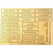 German Crate Markings (airbrush templates), 1/35 - Matho Models 35006