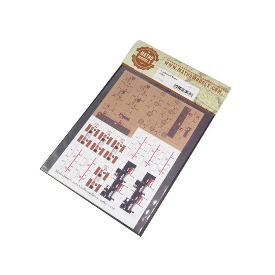 Cardboard Boxes - coffee - Matho Models 35071