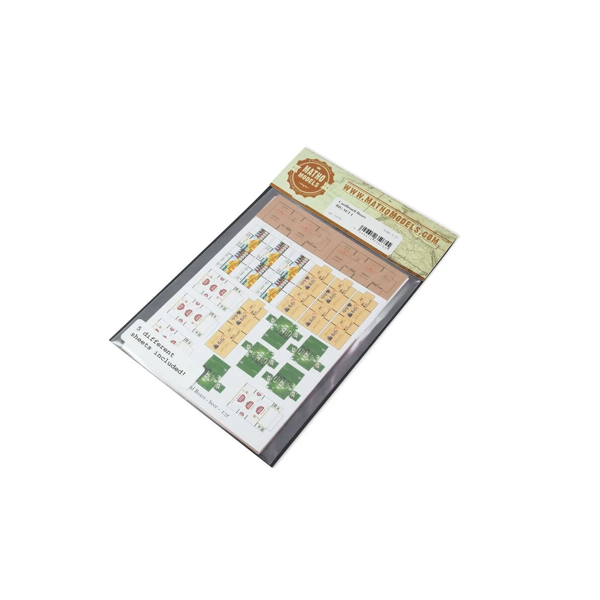 Cardboard Boxes - BIG SET 1 - Matho Models 35075