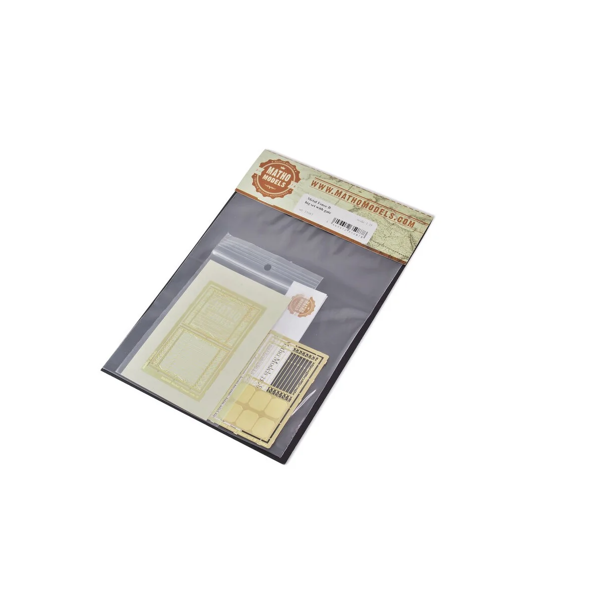 Metal Fence B - big set with gate - Matho Models 35087