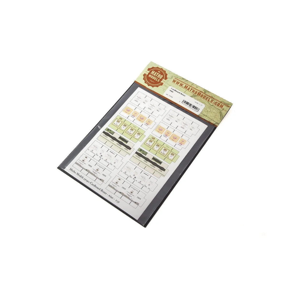 Cardboard Boxes - wine - Matho Models 35090
