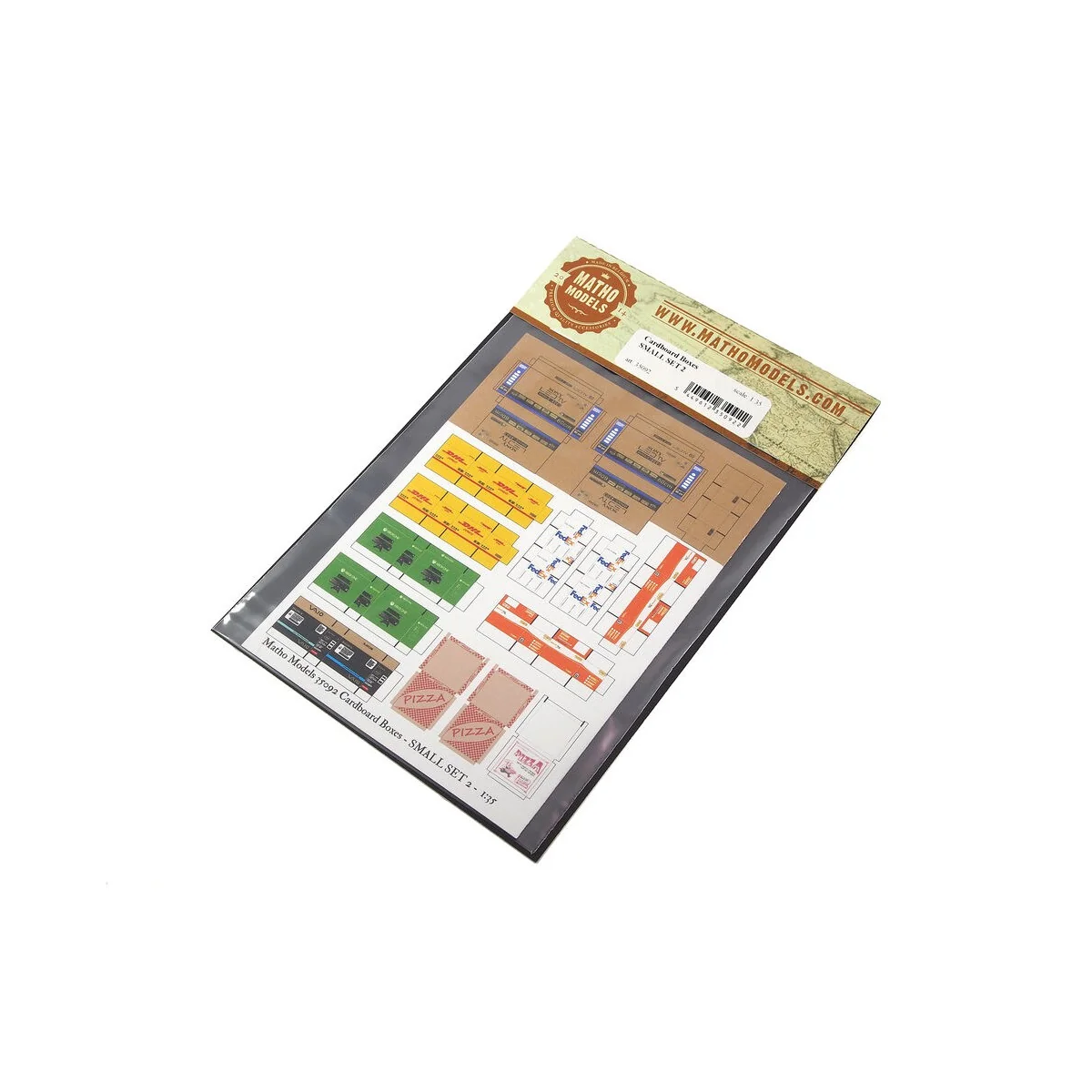 Cardboard Boxes - SMALL SET 2 - Matho Models 35092