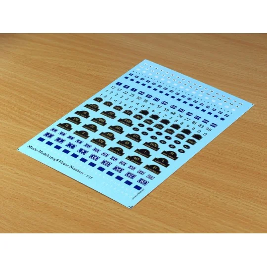 House Numbers, 1/35 - Matho Models 35098 House Numbers, 1/35 - Matho Models 35098