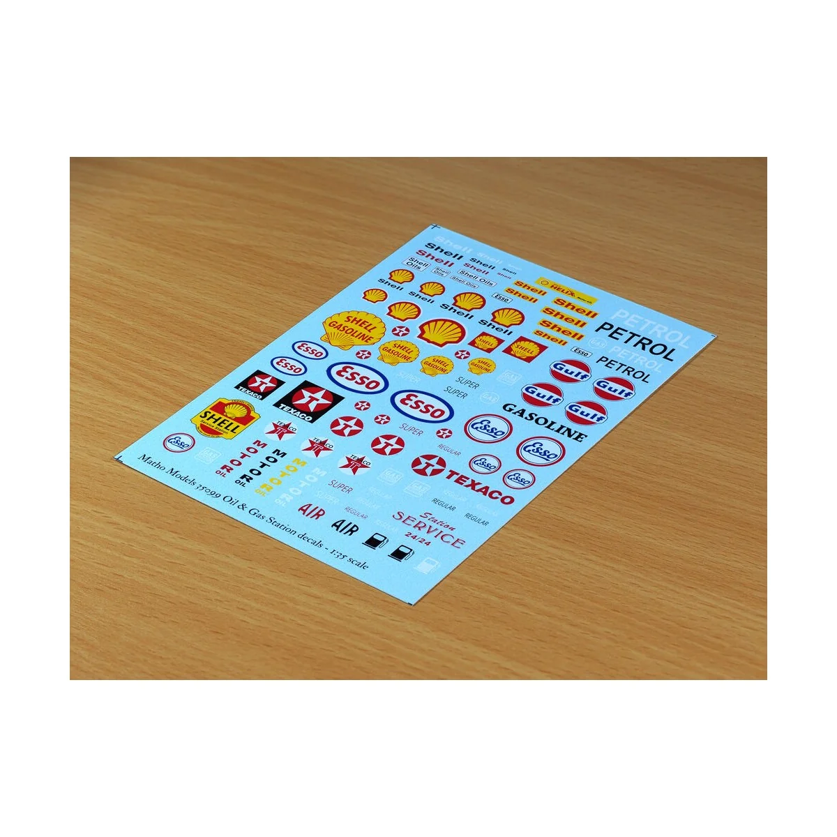 Oil & Gas Station decals, 1/35 - Matho Models 35099