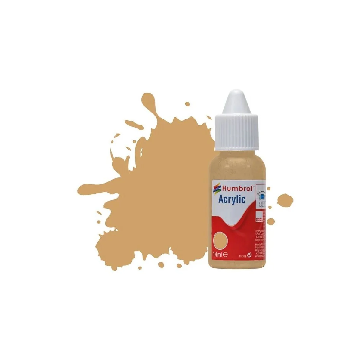 HUMBROL ACRYLIC DROPPER BOTTLE 14ML No 94 Brown Yellow Matt - Humbr...