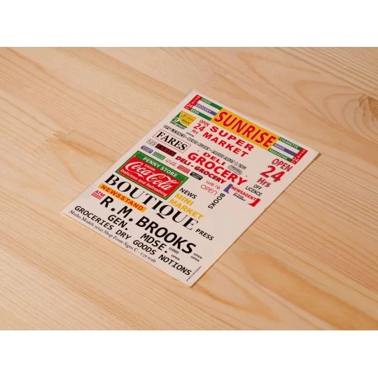 Shop Front Signs C, 1/35 - Matho Models 35121