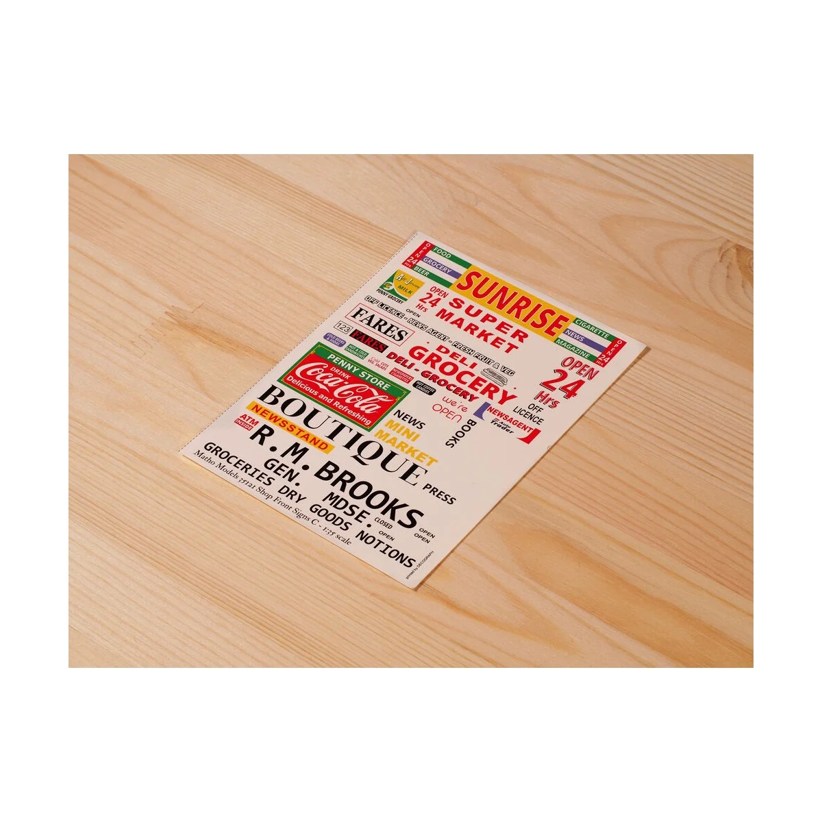 Shop Front Signs C, 1/35 - Matho Models 35121