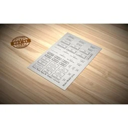 Street Name Signs B - Italian - Matho Models 35124