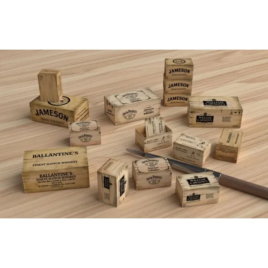 Wooden Crates: whiskey - Matho Models 35130