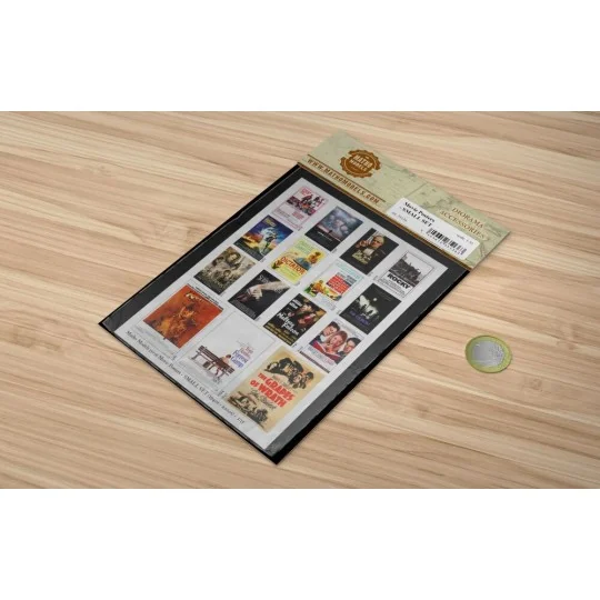 Movie Posters - SMALL SET (1940s - 2000s), 1/35 - Matho Models 35136 Movie Posters - SMALL SET (1940s - 2000s), 1/35 - Matho Models 35136