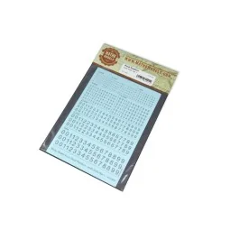 Decal Numbers - small, black, type 1 - Matho Models 80001