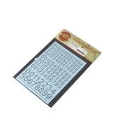 Decal Numbers - large, black, type 1 - Matho Models 80002