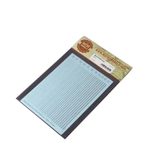 Decal Solid Lines - black - Matho Models 80005