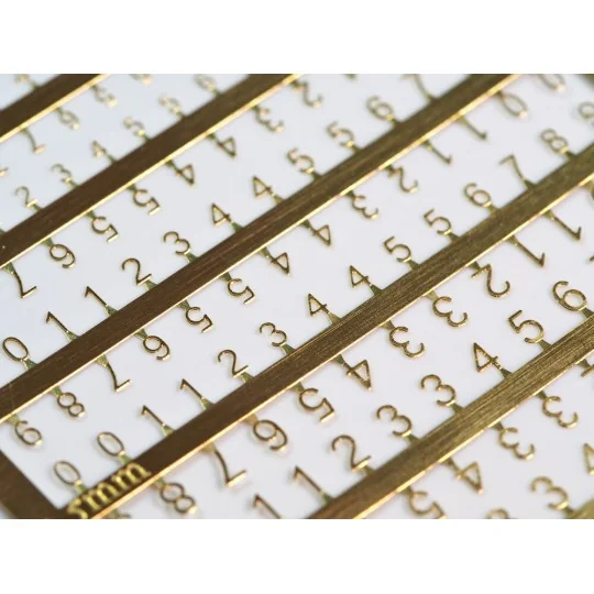 PE Numbers: 1, 5 - 2, 0 - 2, 5 - 3, 0mm - Matho Models 80006