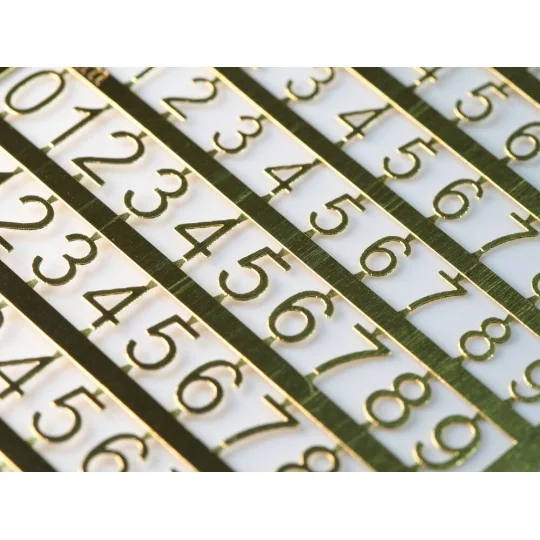 PE Numbers: 4mm - 5mm - Matho Models 80007