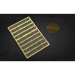 PE Letters: 4 mm (UPPERCASE) - Matho Models 80009