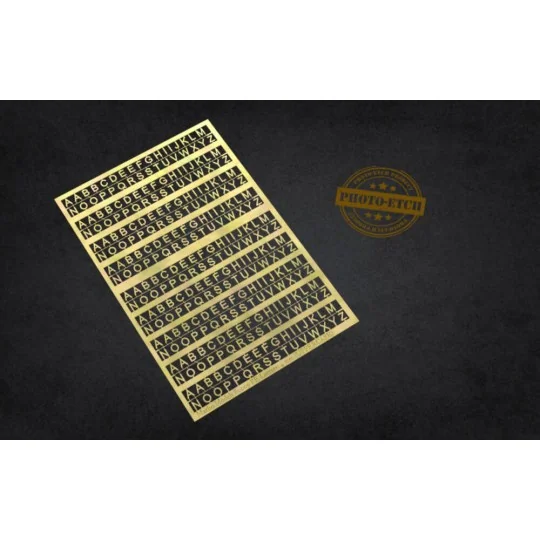 PE Letters: 4 mm (UPPERCASE) - Matho Models 80009