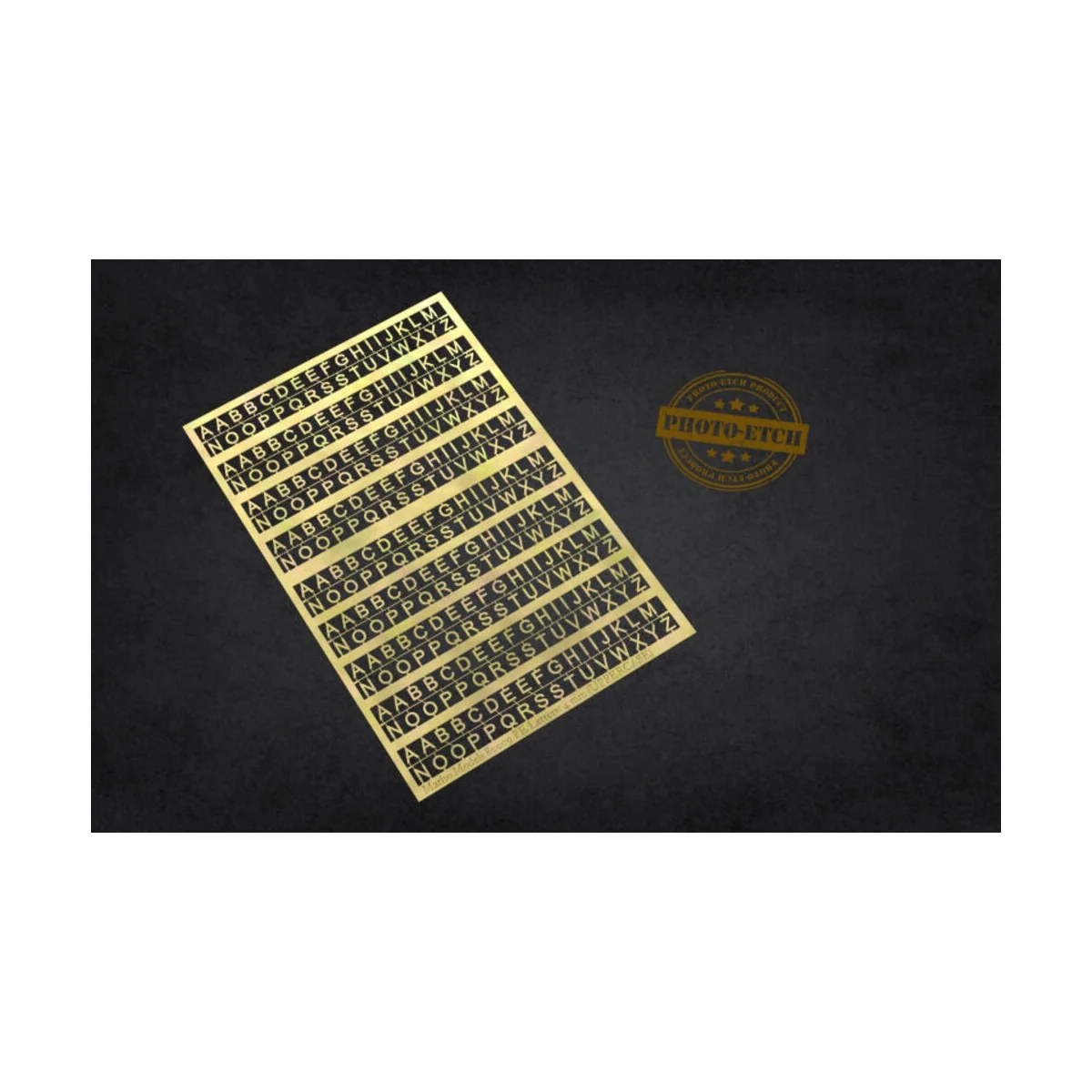 PE Letters: 4 mm (UPPERCASE) - Matho Models 80009