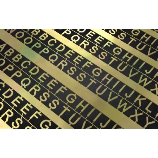 PE Letters: 4 mm (UPPERCASE) - Matho Models 80009