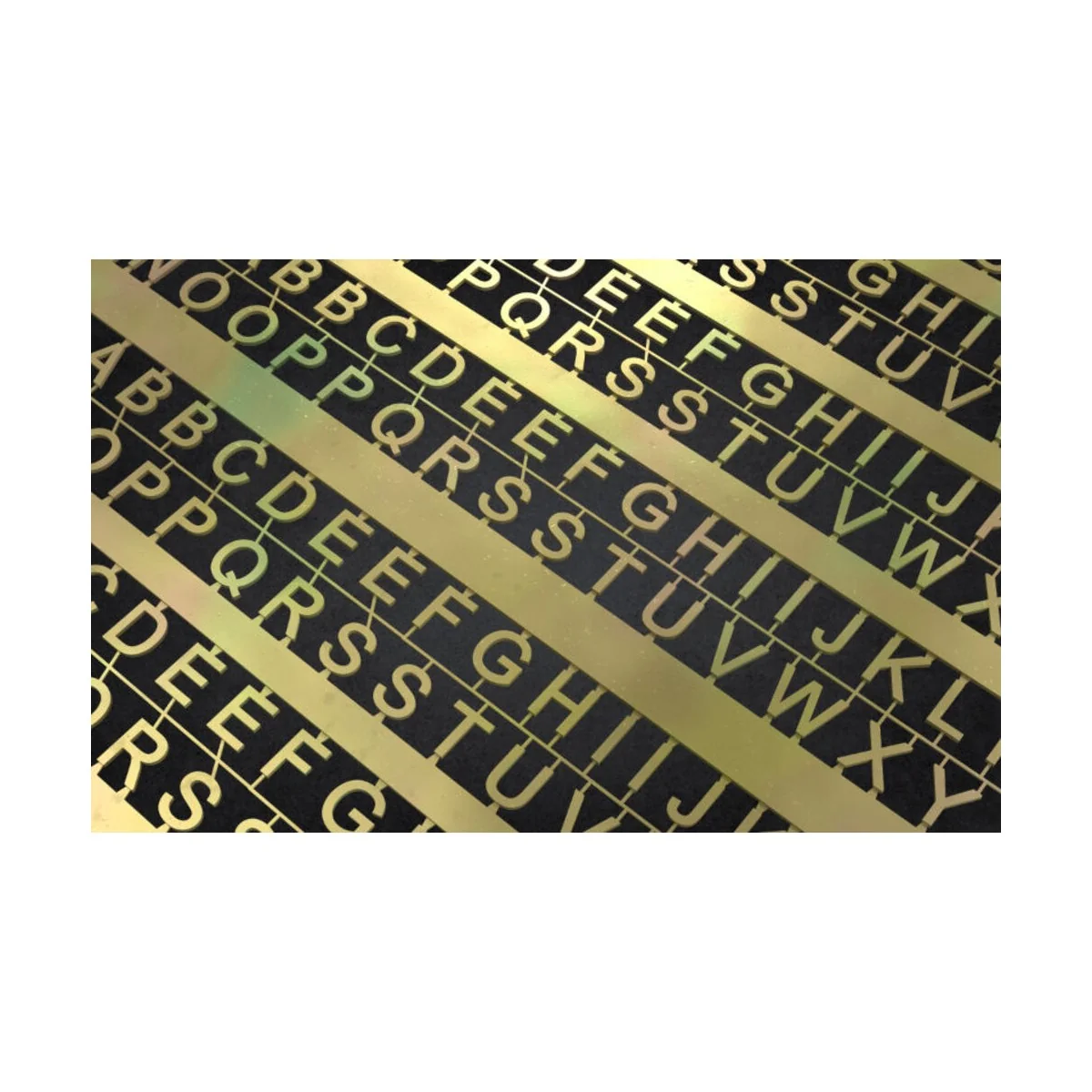 PE Letters: 4 mm (UPPERCASE) - Matho Models 80009