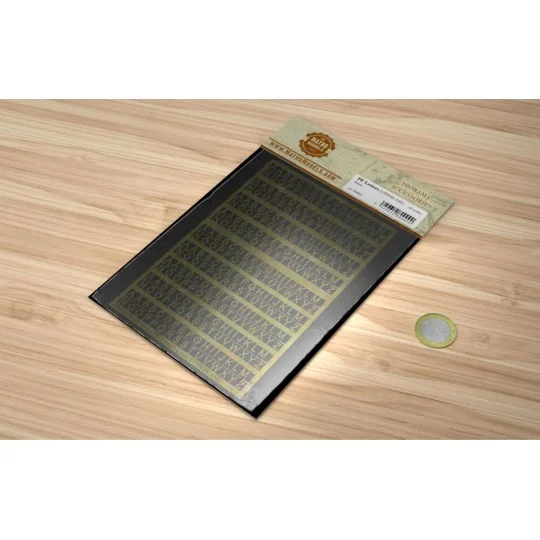 PE Letters: 4 mm (UPPERCASE) - Matho Models 80009