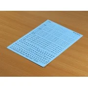 Decal Letters (lowercase) - black, 1-3mm - Matho Models 80012