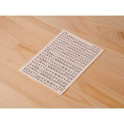 Decal Letters (UPPERCASE) - black, 4-5mm - Matho Models 80015