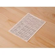 Decal Letters (UPPERCASE) - black, 4-5mm - Matho Models 80015