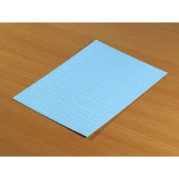 Decal Letters (lowercase) - white, 1-3mm - Matho Models 80016