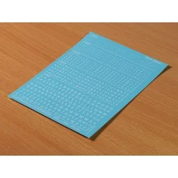 Decal Letters (UPPERCASE) - white, 1-3mm - Matho Models 80018