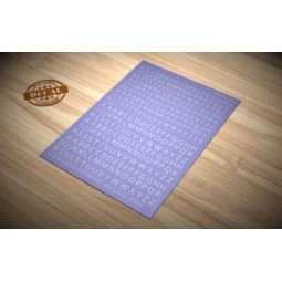 Decal Letters (UPPERCASE) - white, 4-5mm - Matho Models 80019