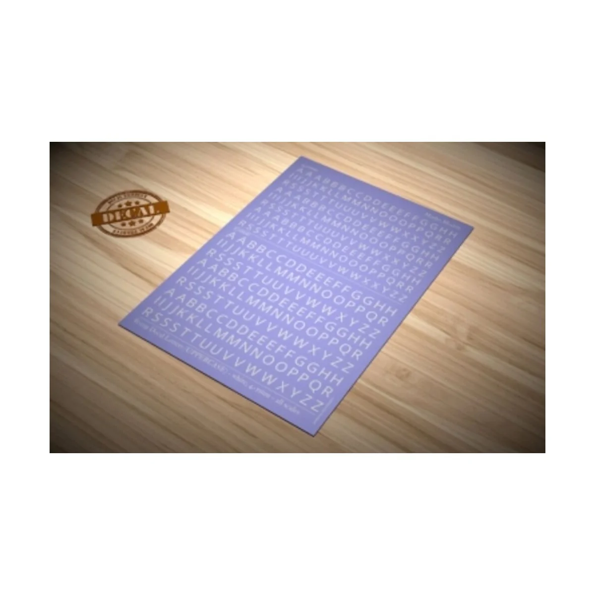 Decal Letters (UPPERCASE) - white, 4-5mm - Matho Models 80019