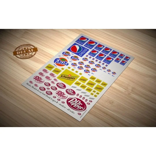 Soft Drink Logos B - modern - Matho Models 80021