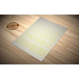 Decal Numbers - small, yellow - Matho Models 80026