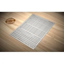 Decal Letters (UPPERCASE type 2) - black, 1.5-3mm - Matho Models 80035