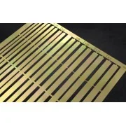 PE Brass Strips B: 1,25 - 3 mm (0,10mm thickness) - Matho Models 80044